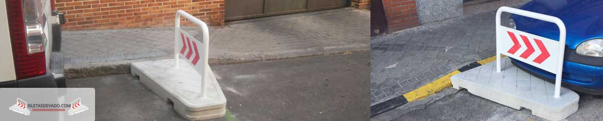 isletas de hormigon para vados en Lérida