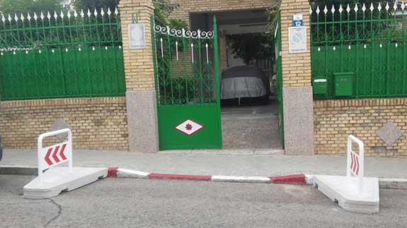 isletas de salida de garajes