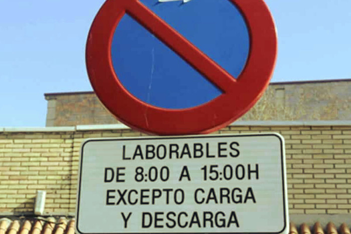Señal de carga y descarga con limitación horaria